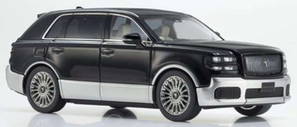 Kyosho Original Scale Toyota Century with Fromage Finished KS03926BS 1/43 (Rinpo) (Black/Silver) Interior, Model,