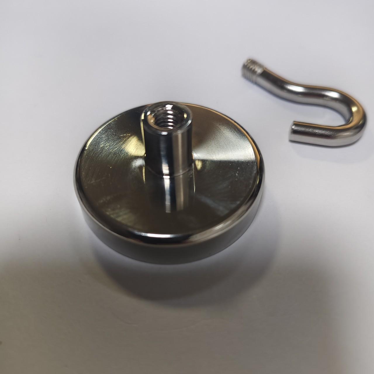 Магнитный крючок из неодима, железа и бора с внутренней резьбой, тип с открытым/закрытым ушком