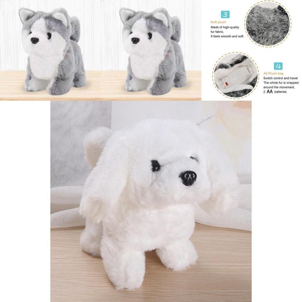 Safe And Soft Electronic Plush Toy Dog Puppy For Kids' Playtime