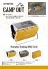 CAPTAINSTAG Campout Barbecue Grill, V-Shaped Fire Grill, Old Yellow x Olive, UG-74