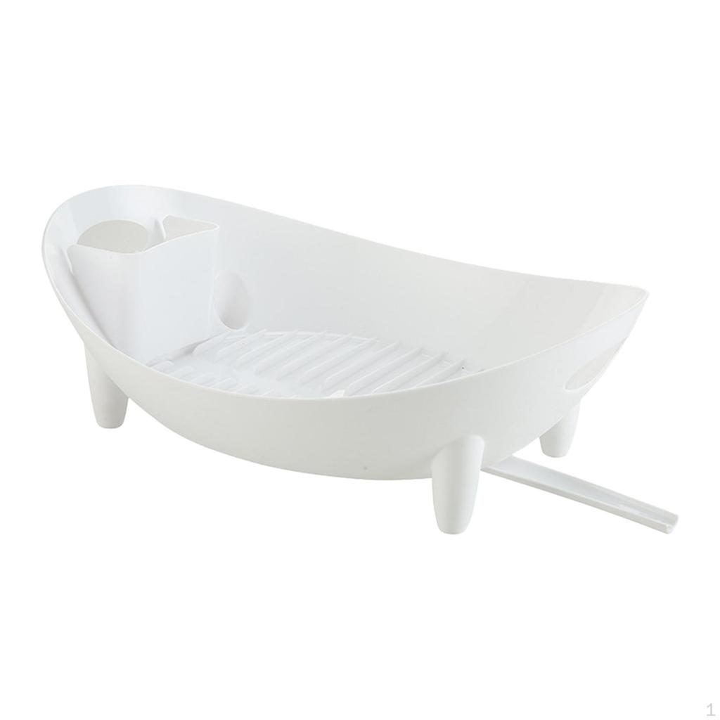 Compact Dish Drying Rack for Kitchen Sink - Efficient Drainage and Space Saving Solution