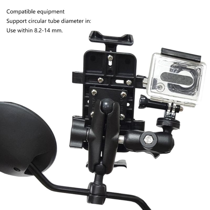 Universal High Strength Ball Joint Adapter 360 Degree Rotating For Motorcycle Scooter Handlebar Phone Mount Holder Stand