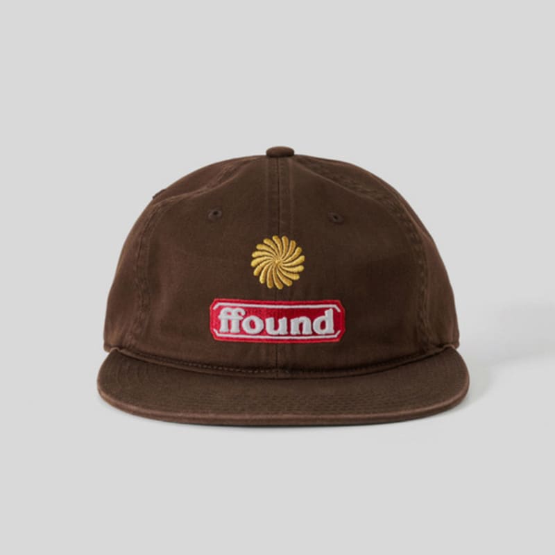 

human & cat FFOUND3 WASHED FLAT BRIM CAP_BROWN BROWN