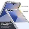 Ochranný kryt - BOOLING - Samsung Galaxy Z Flip 7 - Nárazuvzdorný - Pevný - Průhledný
