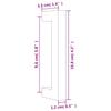 Furniture Handles 20 Pcs Black 96 Mm Stainless Steel