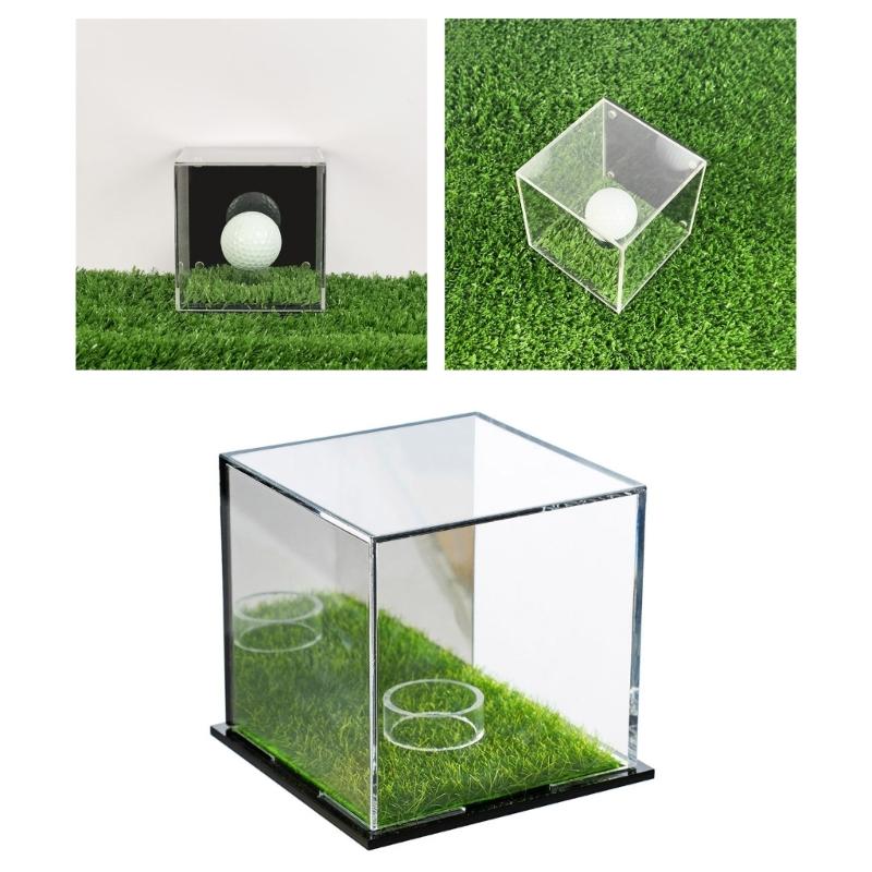 Custodia Trasparente per Palline da Golf con Coperchio Sigillato Contenitore per Conservazione Palline da Golf Firmate Scatola Antipolvere per Conservazione Palline da Golf