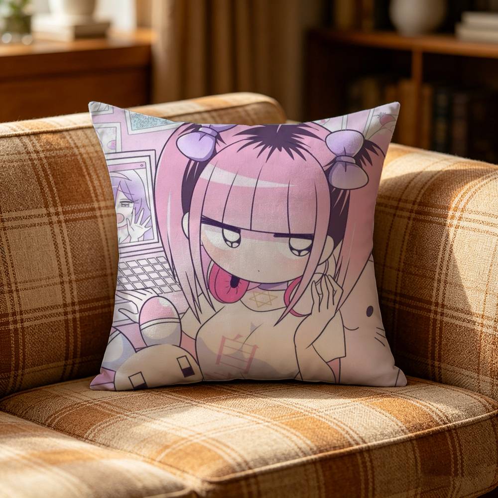 Cute MMenhera CChan Girl Pillow Case Pattern Printed Pillowcase For Living Room Sofa Cushion Cover