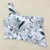 Export New European and American Print Yoga Clothes Vest Sports Bra Oblique Shoulder Gym Intimates Running Outfit Women's Top