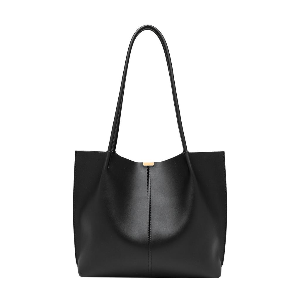 Handtasche mit großem Fassungsvermögen für Damen, neue weiche Lederstruktur, einfache Retro-Damen-Schultertasche