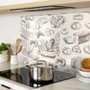 Kitchen Multifunctional Decorative Tempered Glass Bread Board 80x52 cm