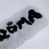 FENDI [Excellent Condition/Domestically Authorized] FNL121 1UY F07SQ Fox Fur/Silk Leather Belt Tippet Scarf HERON+BLACKUsed