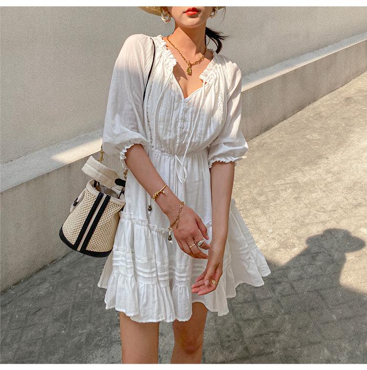 Women's White Summer Vacation Dress - New Arrival