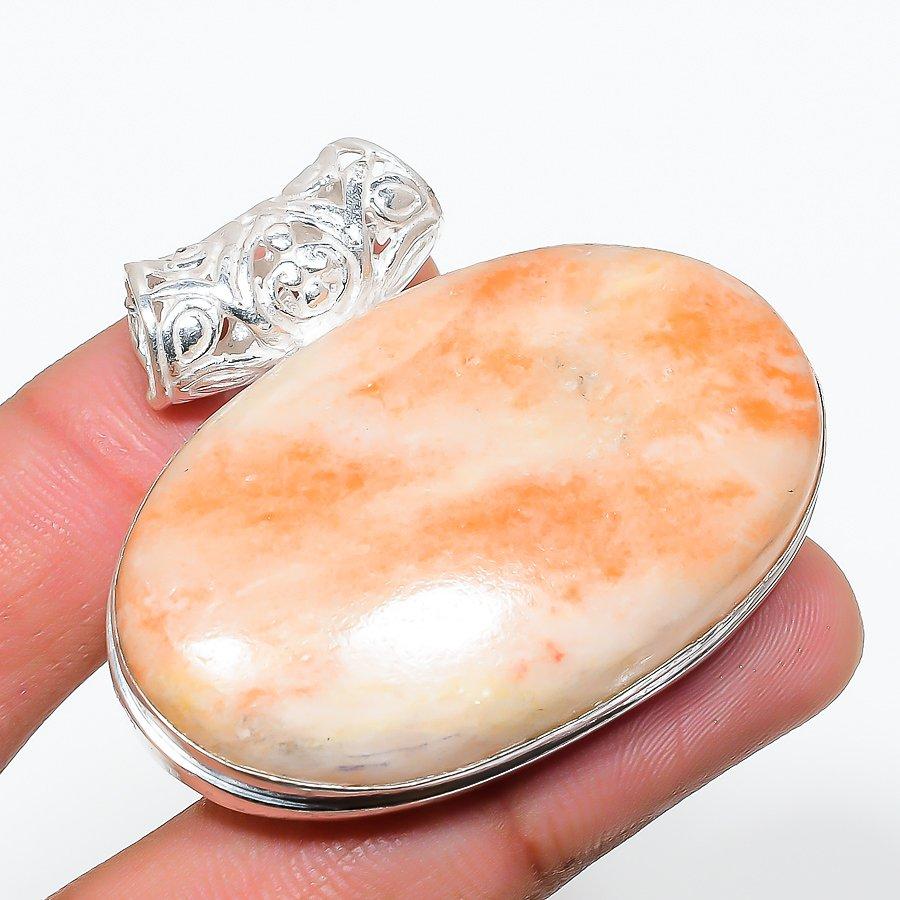 

Sunstone Gemstone Handmade Ethnic Jewelry Pendant 1.58 SR-5547