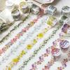 1pcs/1lot Decorative Adhesive Tapes Spread of Flowers Junk Journal DIY Paper Japanese Masking Scrapbooking Stickers