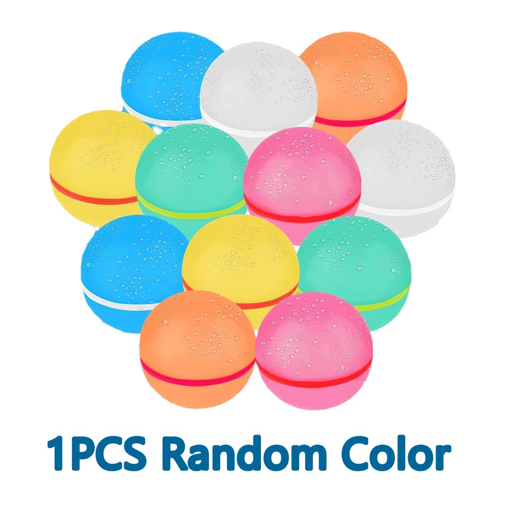 12641 Pack Magnetic Reusable Water Ball Quick Fill Self Sealing Silicone Water Ball Kids Summer Pool Outdoor Water Toys