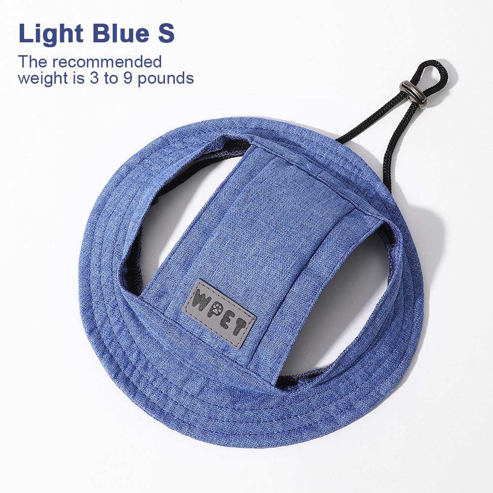 Spring Summer Pet Sun Hat for Cats and Dogs Breathable Fisherman Cap with Ear Holes Sun Protection and Shade for Outdoor Activities