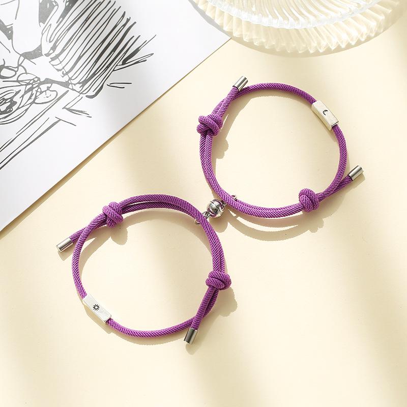2020 Sonne & Mond Legierung Paar Armbänder mit Magnetischer Anziehung - Freundin Schmuck