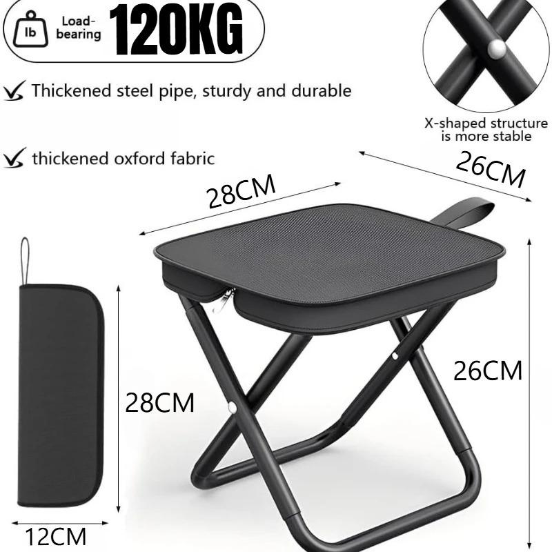 Portable Folding Stool Fishing Folding Chair Camping Chairs Ultra Light Outdoor Camping Picnic Travel Lightweight Folding Seat