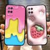 For Oppo A54 4G Case Black Silicone Soft TPU Shockproof Phone Cases For Oppo A54 Painted Phone Cover CPH2239 Protective Fundas