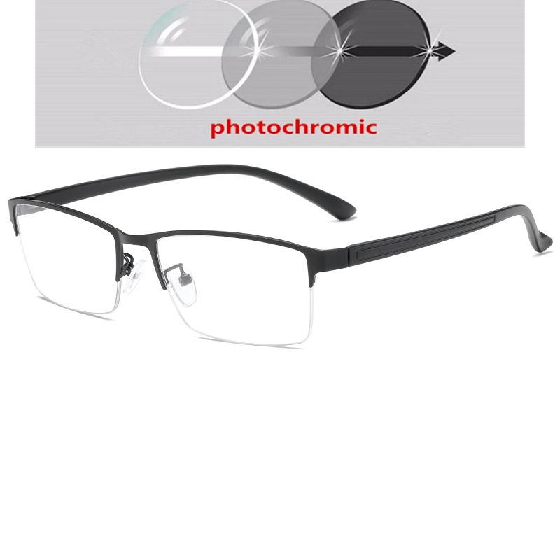 Semi-Rimless Steampunk Shortsighted Prescription Glasses Women Men Anti Blue Rays Computer Myopia Spectacles 0 -0.5 -0.75 To -6