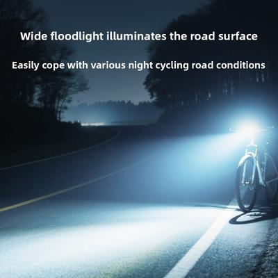 4 Mode 3 Lamp Bead Digital Display Bicycle Front Light Aluminum Alloy Waterproof Road Bike Super Bright Night Riding Safety Lamp