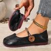 Women Flats Comfortable Soft Leather Loafers Mary Jane Flat Shoes Women Spring Summer New Sneakers Women Casual Vintage Shoes