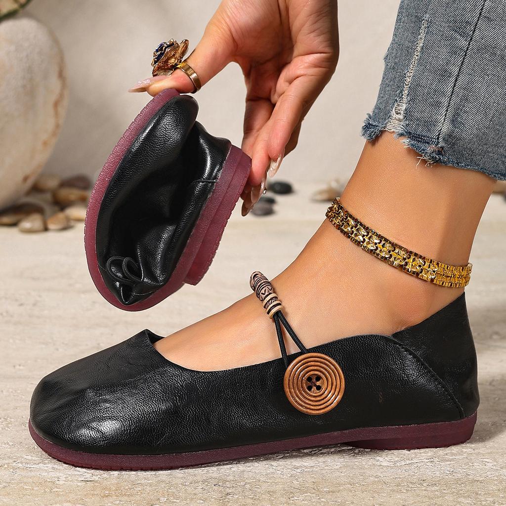 Women Flats Comfortable Soft Leather Loafers Mary Jane Flat Shoes Women Spring Summer New Sneakers Women Casual Vintage Shoes