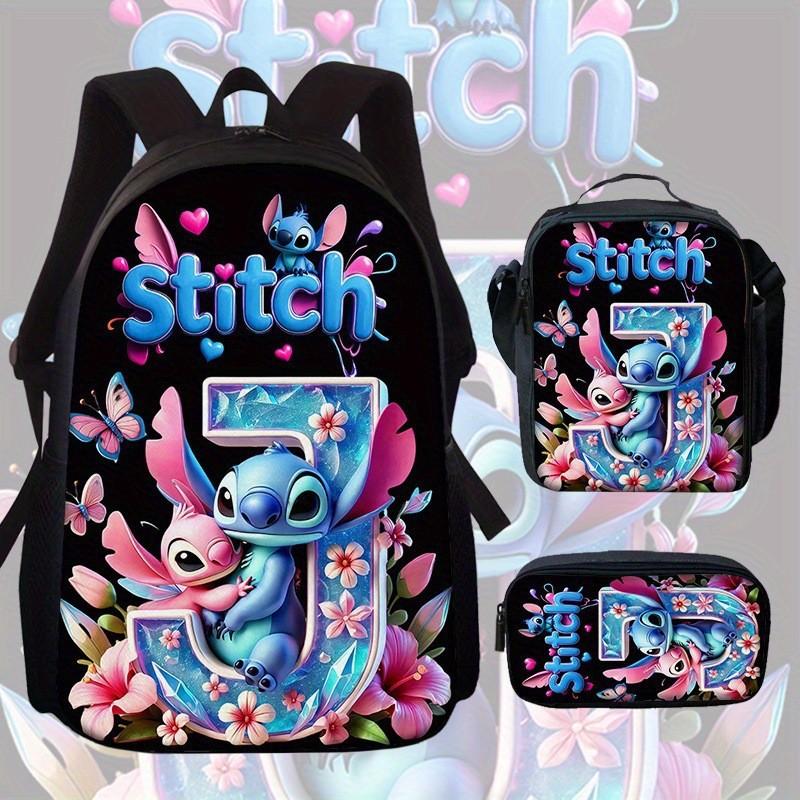 

Stitch Backpack For Kids With Oxford Fabric And Spine Protection For School Use Style J