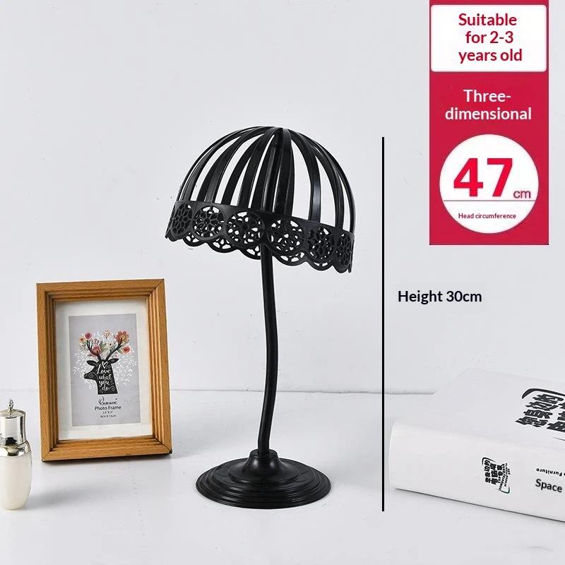PP Hut-Ausstellungsständer Perücken Hut Kappe Aufbewahrungsregal Kein Bohren Mehrzweck-Kappenhalter Für Perücke Baseballkappe Aufbewahrung Heim-Shop-Dekor