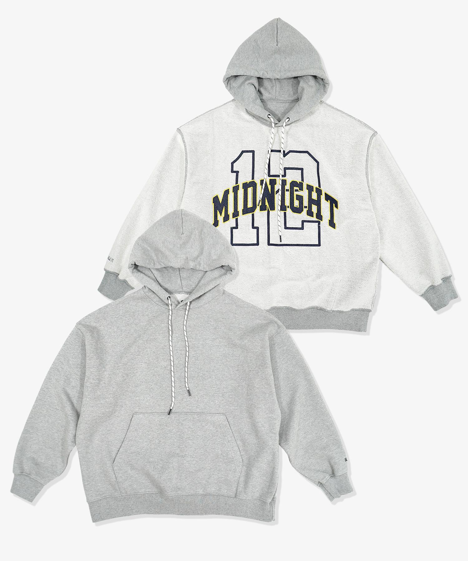 Midnight 12 Am Reversible Hoodie - Melange 1