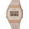 Casio Standard Digital Women's Watch LW-204-4A, Pink Beige X Rose Gold