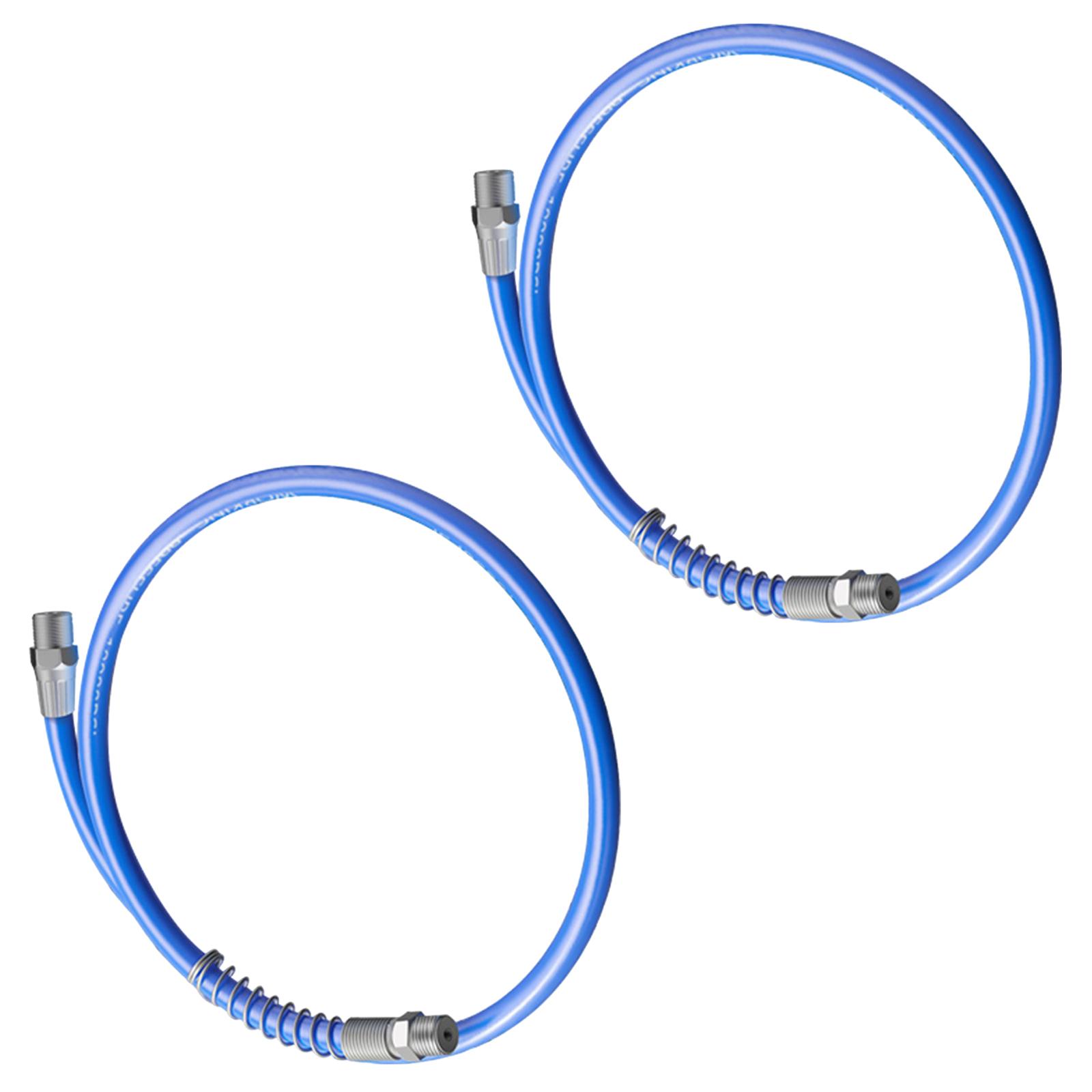 

2Pc Heavy Duty Grease Guns Hose 10000PSI Flexible High Pressures Fitting With Quick Connects Coupling For Pneumatic Tool 80CM