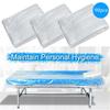 90pcs Disposable Plastic Couch Cover Bedspread SPA Massage Treatment Table Sheets Transparent Beauty Bed Waterproof Film