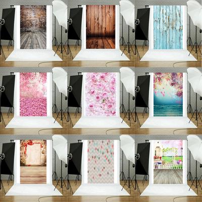 Vinyl Wood Wall Floor Photography Studio Prop  Background 3x5FT