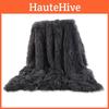 Fashion Soft Faux Fur Coral Fleece Blanket With Soft Polyester For Couch Lounge