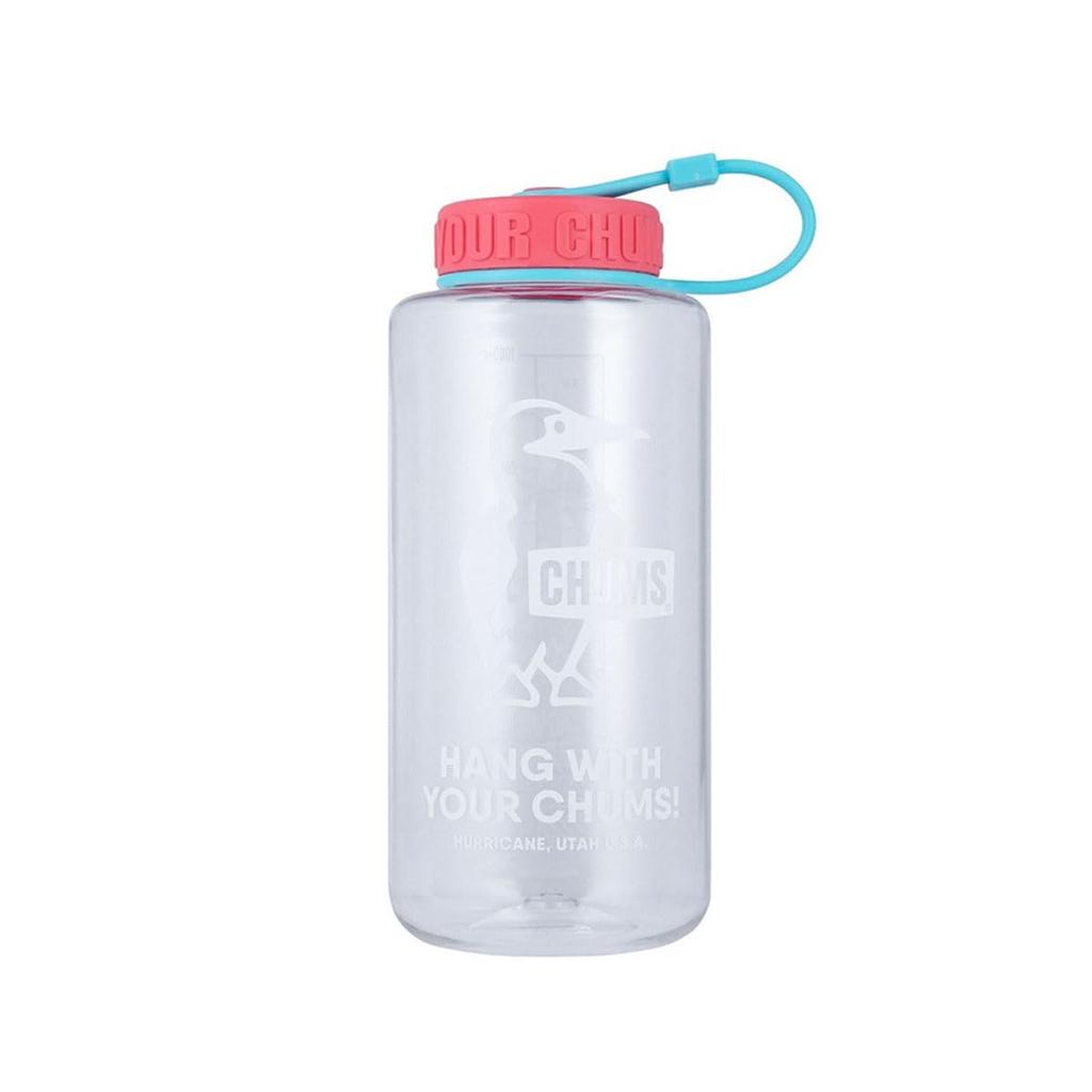 CHUMS Booby Bottle 1000ml Water Bottle Clear x Pink CH62-2125
