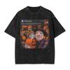 Vintage Washed Tshirt John Pork Holding Niche Ai Baby Funny Halloween Motion Meme Cotton Tshirts Trending Tshirt For Man