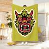 Artistic Pattern B-Beast Totem Throw Soft Warm Throw Blanket for Bedroom Living Room Bed Travel Camping Picnic Gift