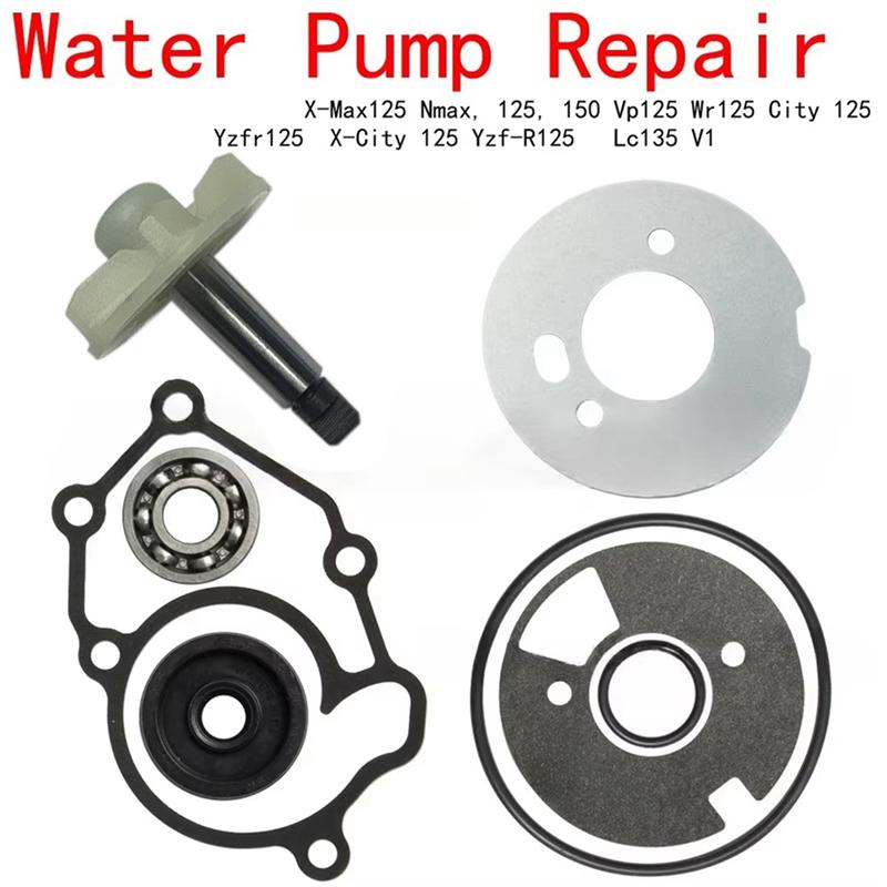Water Pump Repair Kit For X-Max125 Nmax 125 150 Vp125 Wr125 Yzfr125 X-City 125 Yzf-R125 Lc135 V1 Jupiter Mx135