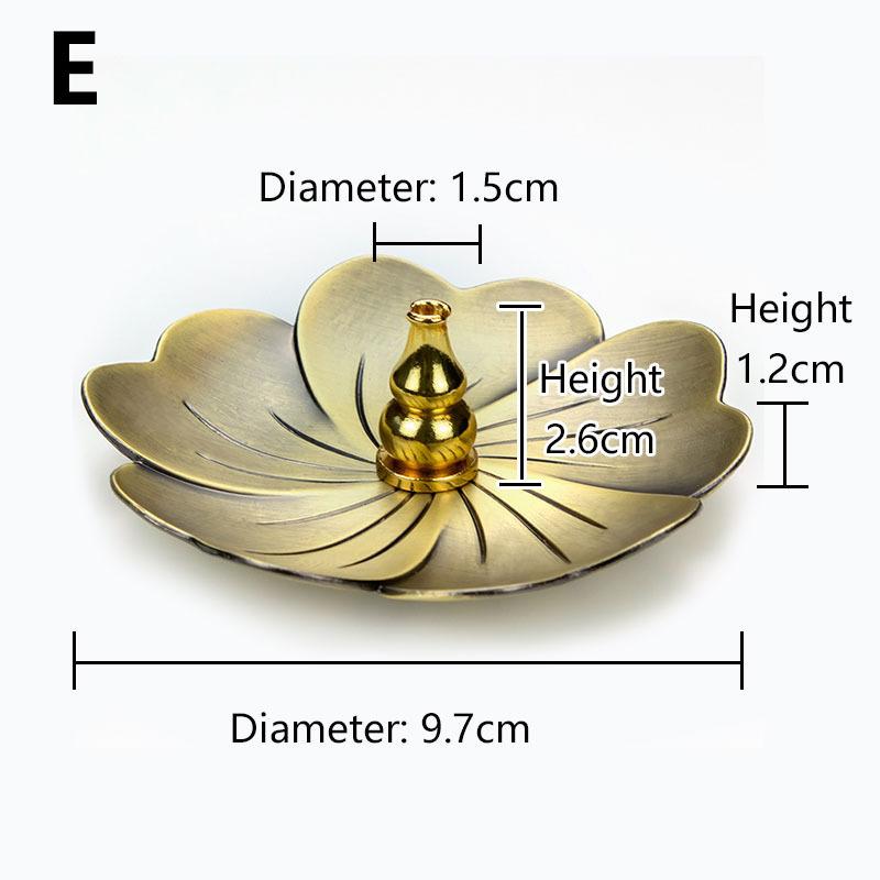 Meditation Buddha Sandalwood Stick Holder Burner Round Dish Lotus Flower Catcher Plate Incense Holders Home Decor kadzidełka