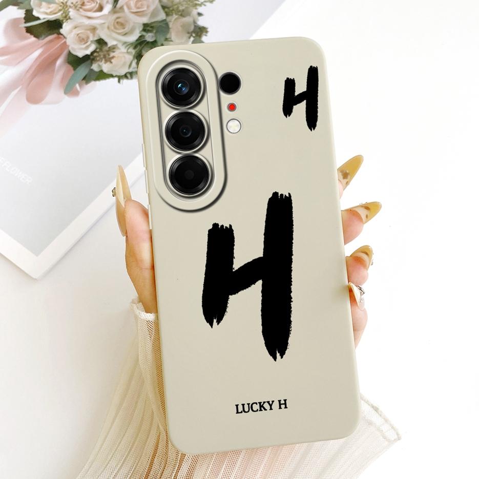 Pro Tecno Camon 50 4G Pouzdro CN5 Roztomilé kryty s lucky písmeny Nárazuvzdorné pouzdro na telefon Pro Tecno Camon 50 Pro 4G CN5c Camon50 Měkké Fundas