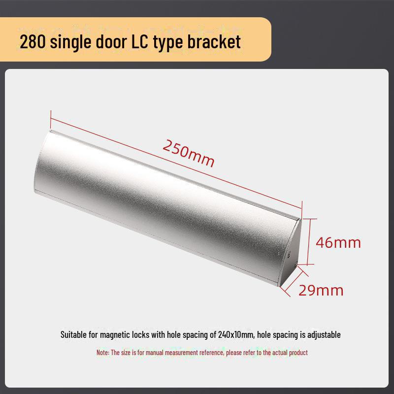 180 kg schweres Magnetschloss für eine Tür mit ZL-Halterung und 350 LC schweres elektromagnetisches Schloss für Doppeltüren mit Saugplatte für rahmenlose Glastüren.