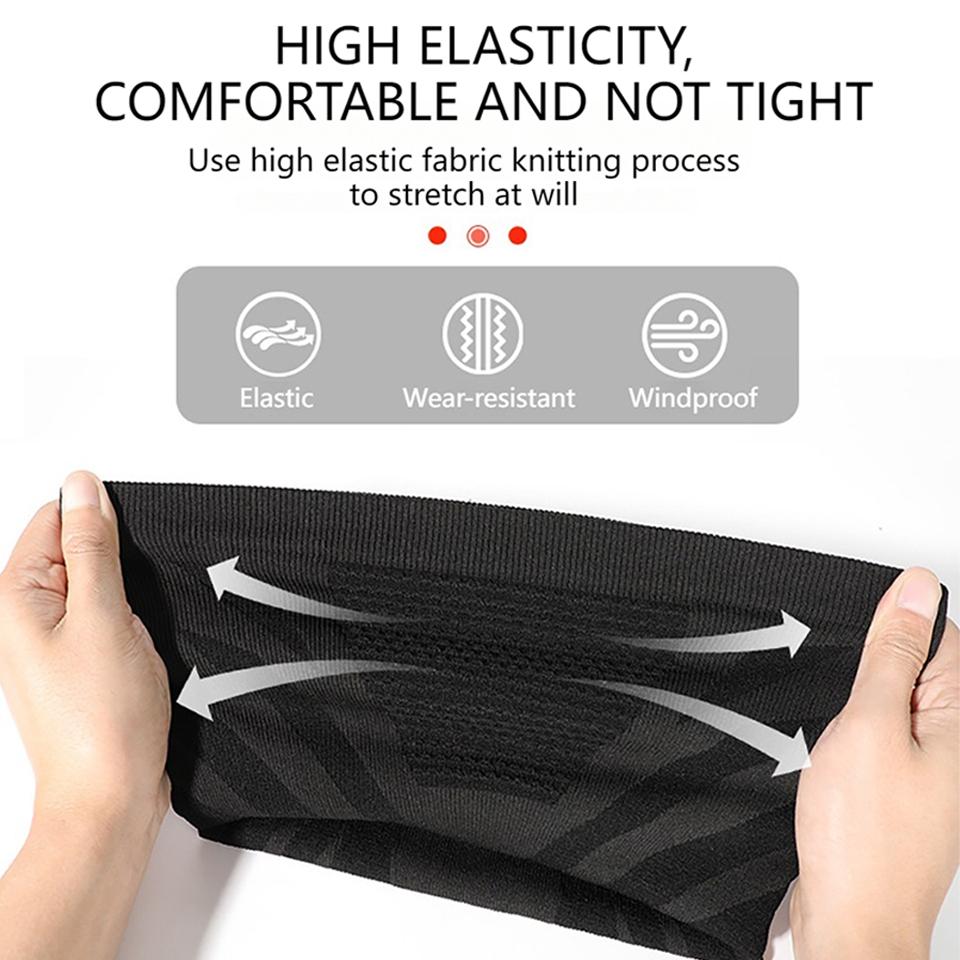 1Pcs Windproof Cycling Mask Thickened Headscarf Keep Warm Ear-Protecting Elastic Sports Scarf for Outdoor