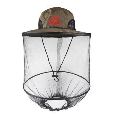 Cappello repellente per zanzare Cappello per apicoltore Cappello da pesca in rete Bug Visiera Gli insetti prevengono la testa del collo