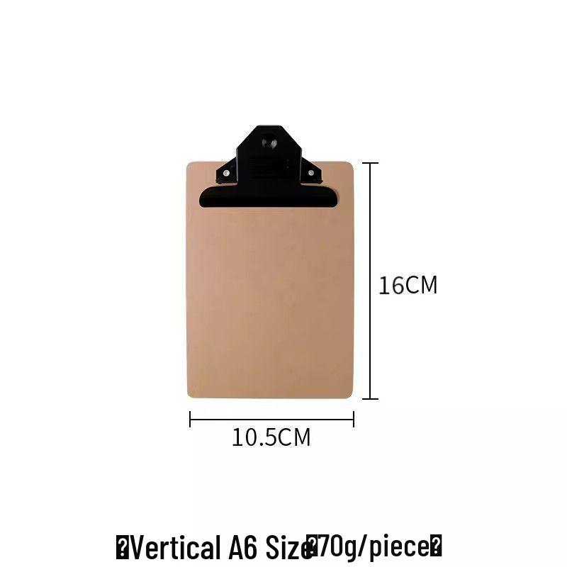 Wood Grain A4 Clipboard with Pen Holder - Thickened Hard Fiber Writing Board for Students and Meetings