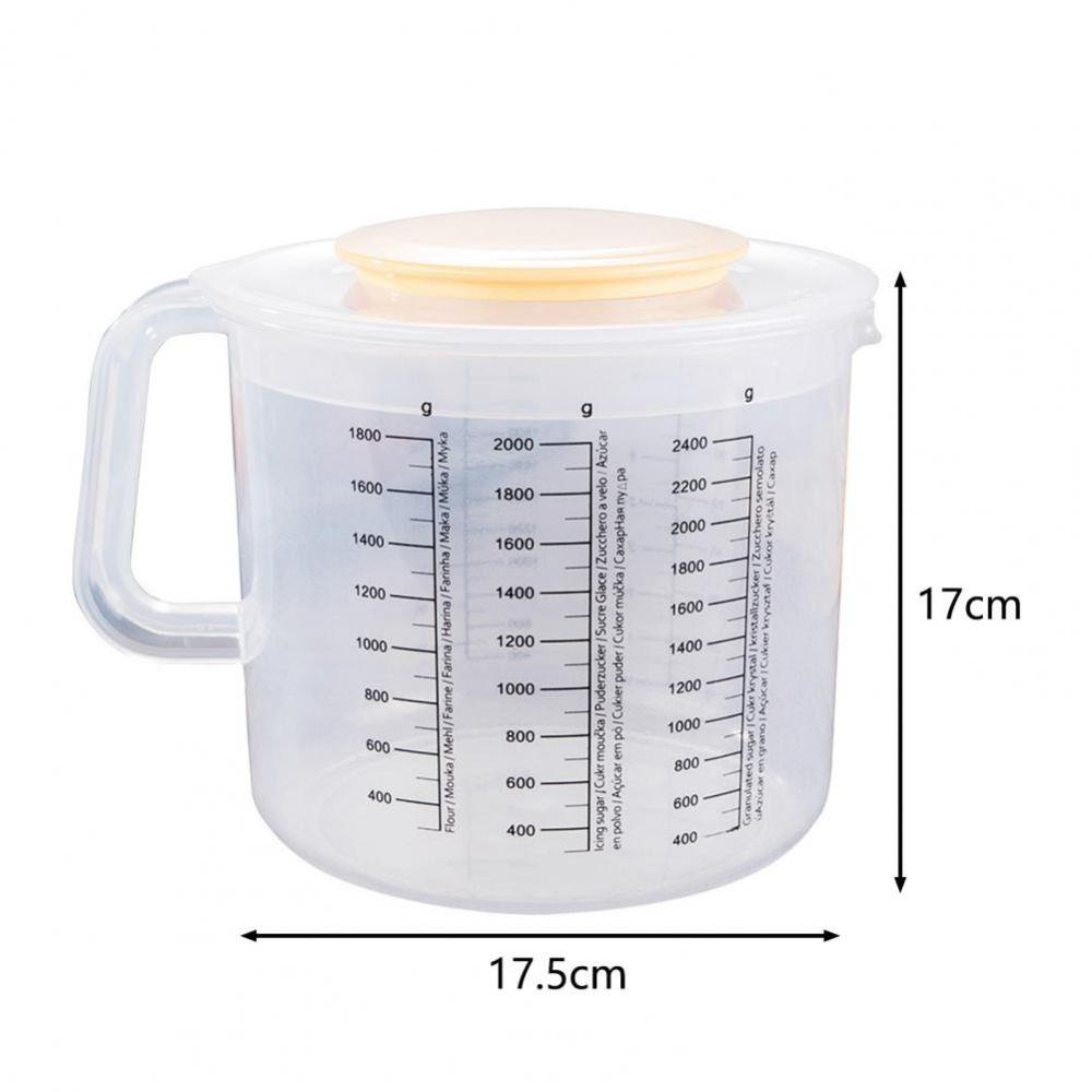Milk Splash Proof Butter Graduated Egg Beating Cup Baking Tool Measuring Cup Mixing Bowl