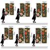 Christmas gift box printed curtains   pole bag curtains   Christmas decorations   daily home decorations   room decorations