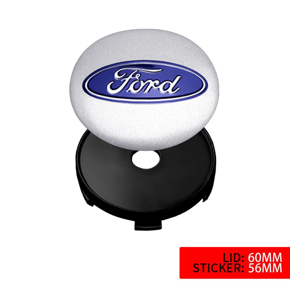 4Pcs 54mm/56mm/60mm For Ford Original Hubcaps Car Wheel Center Covers Decoration Sticker ABS Auto Hub Caps Emblem Replacement