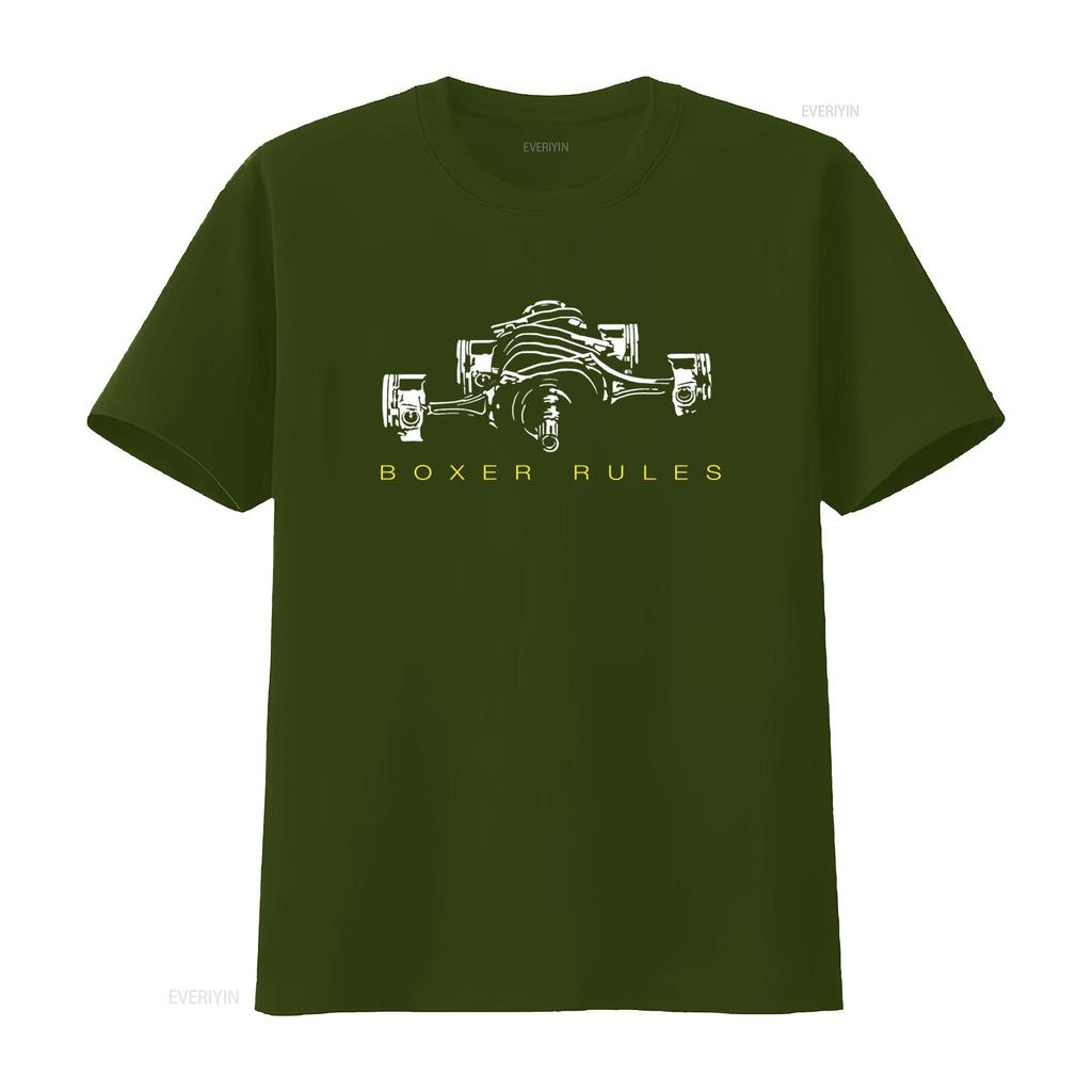 Boxer Rules Engine Print T Shirt for Car Enthusiasts Pistons Gt86 GS 1200 1300 S Available In 5XL Vintage Washed Slightly