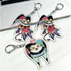 Cartoon Anime Series Helluva Blitzo Keychains Boss Keyring for Accessories Bag Pendant Key Chain Ring Jewelry Fans Friends Gifts